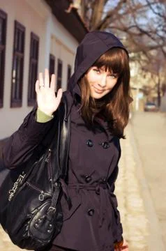 Saying hello Stock Photos