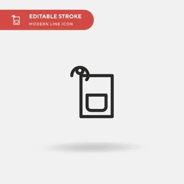 Sazerac Simple vector icon. Illustration symbol design template for web mobil Stock Illustration