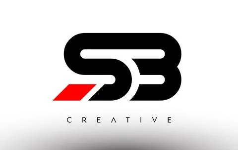 SB Creative Modern Letter Logo Design. SB Icon Letters Logo Vector Stock-Illustration