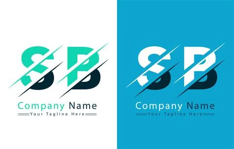 SB Letter Logo Vector Design Concept Elements Illustrazione stock