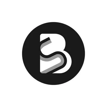 SB letter monogram logo design template Stock Illustration