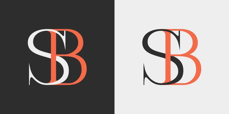 SB logo, monogram, vector Illustration