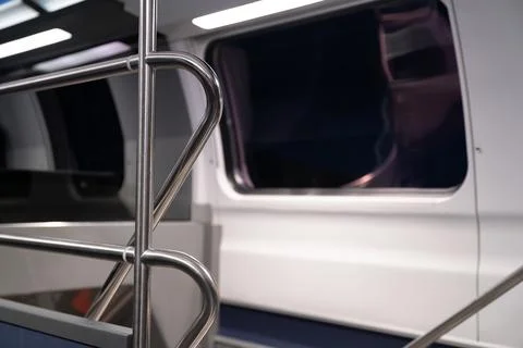 SBB CFF FFS Swiss Train Second Class Cabin Public Transit Switzerland Passeng Stock Photos