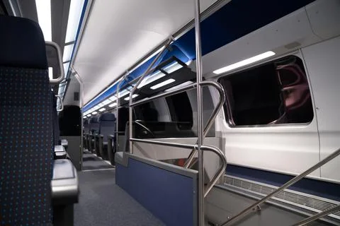 SBB CFF FFS Swiss Train Second Class Cabin Public Transit Switzerland Passeng Stock Photos
