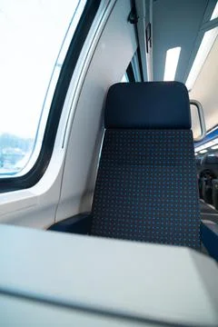 SBB CFF FFS Swiss Train Window Seat Second Class Cabin Public Transit Switzer Stock Photos