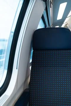 SBB CFF FFS Swiss Train Window Seat Second Class Cabin Public Transit Switzer Stock Photos