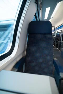 SBB CFF FFS Swiss Train Window Seat Second Class Cabin Public Transit Switzer Stock Photos