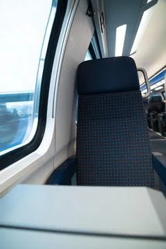SBB CFF FFS Swiss Train Window Seat Second Class Cabin Public Transit Switzer Stock Photos