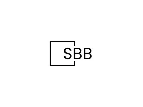 SBB letter initial logo design vector illustration Stock Illustration