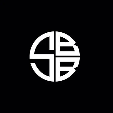 SBB logo SBB icon SBB monogram SBB letter minimalist Circle flat Unique mod.. Stock Illustration