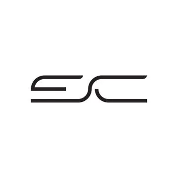 Sc initial letter vector logo icon Stock Illustration