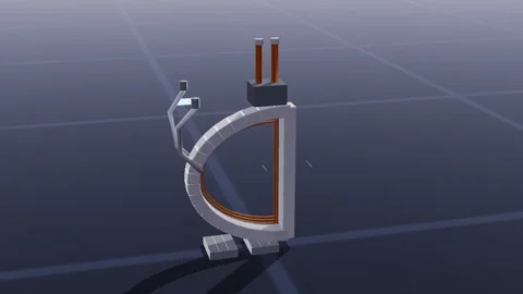 Sc magnet fusion 3d loop 3D animation seamless loop 스톡 동영상 341781343