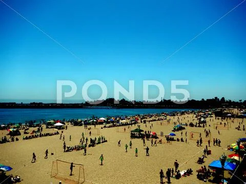 SC Sand Soccer Tournament Stock Photos
