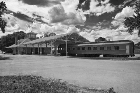 Sc train depot Foto stock