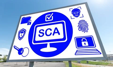 Sca concept on a billboard Stock Photos