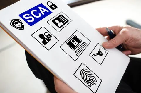 Sca concept on a paper Фото