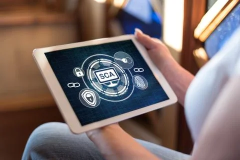 Sca concept on a tablet Foto stock