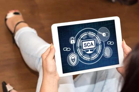 Sca concept on a tablet Stock Photos