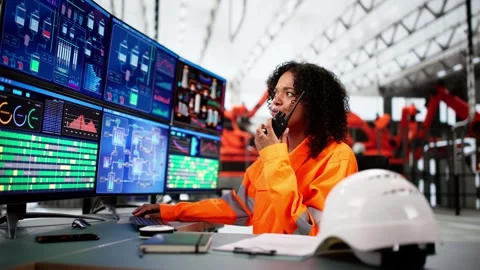 Scada Desktop Software On Computer Stock Footage 303672531