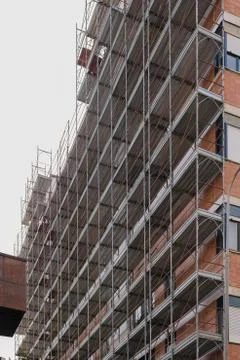 Scaffold building Fotos de archivo