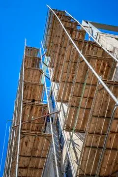Scaffold building Stock Photos