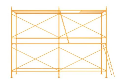Scaffold isolated on white background Stock Illustration