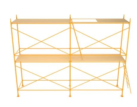 Scaffold isolated on white background Stock Illustration