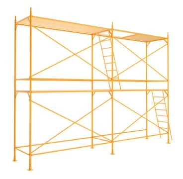 Scaffold isolated on white background Stock Illustration