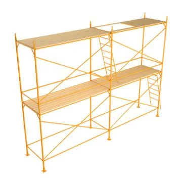 Scaffold isolated on white background Stock Illustration