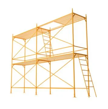 Scaffold isolated on white background Stock Illustration