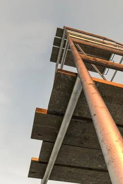 Scaffold isolated on white Stock Illustration