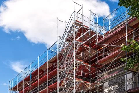 Scaffold &amp; Ladder Stock-Fotos