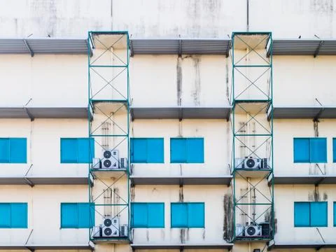 Scaffold outside building Stock Photos