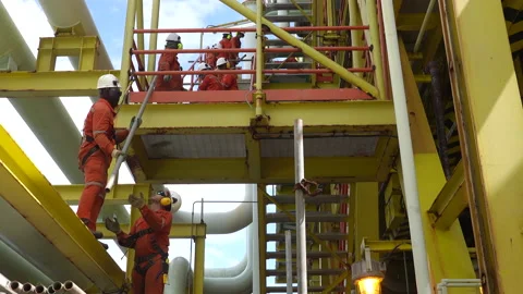 Scaffolding Activities at Work Site. Video stock 157102710