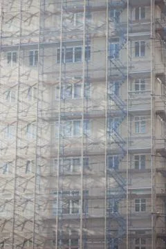 Scaffolding background Stock Photos