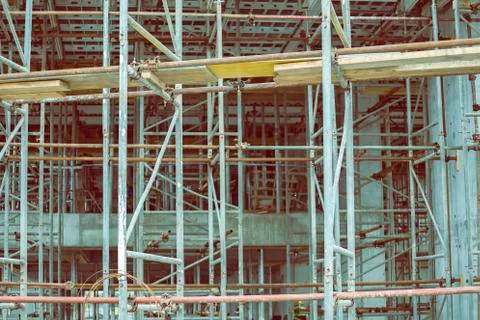 Scaffolding background Stockfoto's