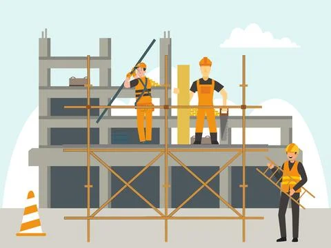 Scaffolding Concept Illustration Stock Illustration