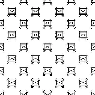 Scaffolding construction equipment work platform pattern Stock Illustration