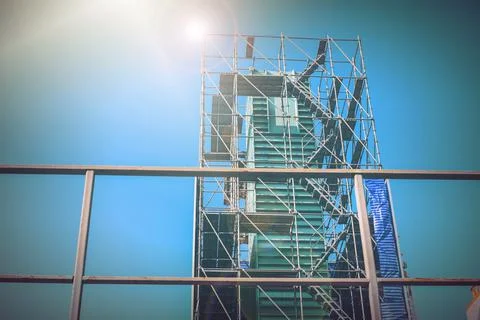 Scaffolding in construction. Stock-Fotos