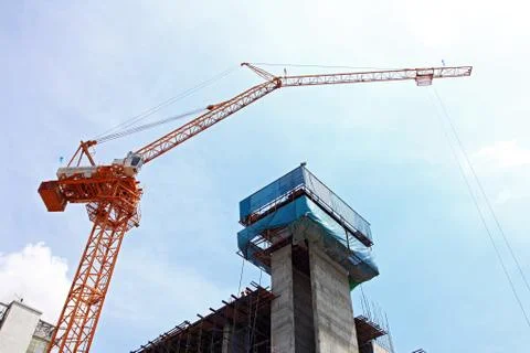 Scaffolding construction site Stock Photos