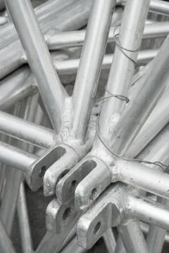 Scaffolding on a construction site Foto stock