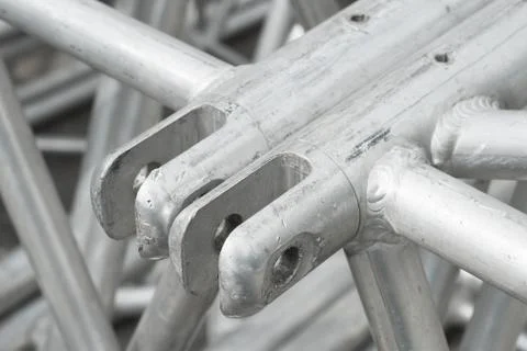 Scaffolding on a construction site Stock Photos