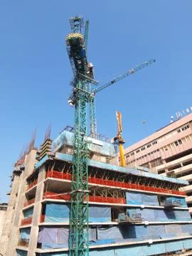 Scaffolding, construction site Stock Photos