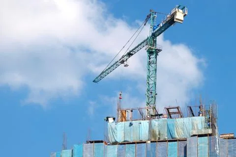 Scaffolding, construction site Stock Photos