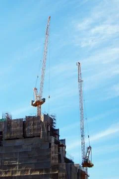 Scaffolding, construction site Stock Photos