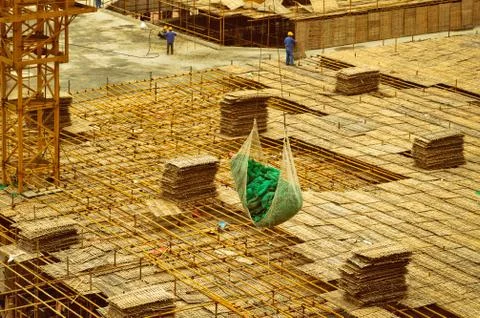 Scaffolding @ construction site. Stock Photos