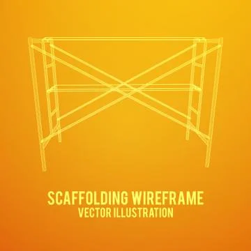 Scaffolding construction vector Ilustración de archivo