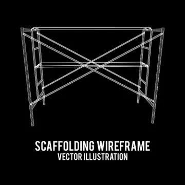 Scaffolding construction vector Ilustración de archivo