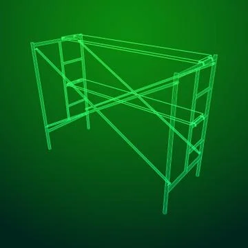 Scaffolding construction vector Ilustración de archivo