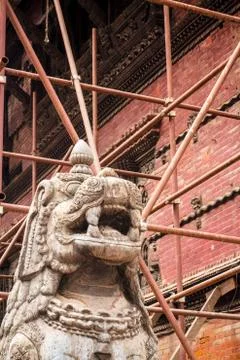 Scaffolding Durbar Square Stock Photos
